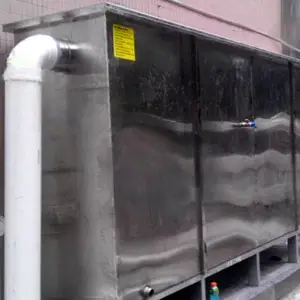 株洲餐饮食堂排污油脂分离器产品图集 株洲商超饭店厨房环保隔油池制作工艺 森湖环保隔油设备价格