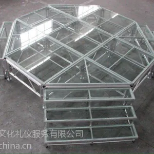 苏州玻璃舞台搭建 圆玻璃舞台租赁龙顺文化