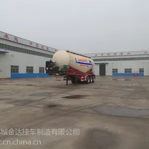 山东罐车2015价格,山东金达挂车!低密度粉粒物料运输半挂车 金达挂车 厂家直销