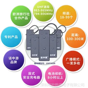 话中游品牌无线解说器H918R系列，120米25小时长续航，厂家出货