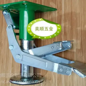 厂家供应美顺5系列加强版4寸日式地刹器 支撑架 汽车料架车脚轮
