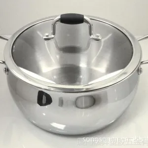 台湾精品欧喜厨苹果汤锅 不锈钢锅 24CM锅 厨房必备用品