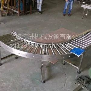 非标订做180度转弯滚筒输送机，180度转弯输送机，转弯滚筒输送机