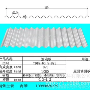 供应生产TW18-63.5-825型波浪板墙面板