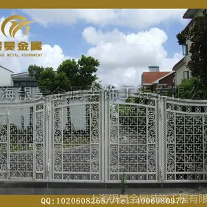 供应铁艺大门,铁艺平开门,铁艺庭院门,电动自动铁艺门