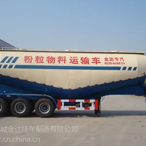 山东挂车梁山罐车45立方水泥罐车 金达挂车 厂家直销