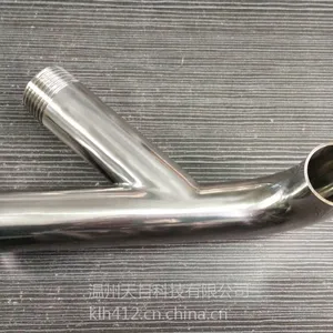 304/316L 不锈钢 卫生级 单卡 外丝 斜三通 天目