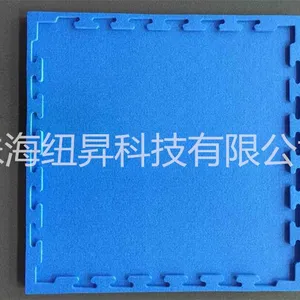 生产零售 XPE发泡海绵 15*600*600mm 蓝&黄色 草席纹路 婴儿爬行垫