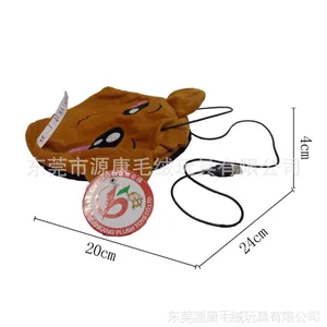 熱銷 刺繡USB暖手polyester fibre鼠標墊 環(huán)保超柔軟短毛絨布填充