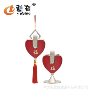 新款车载蓝牙耳机4.0商务礼品定制免提挂坠声控接听