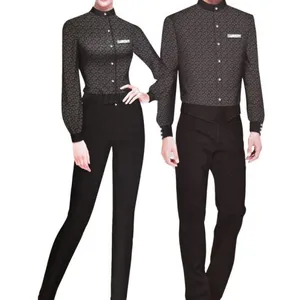西餐服务员工作服订做-青岛韵蔓订做酒店工作服