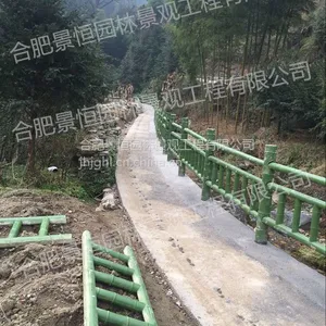 新品仿竹子护栏混凝土栏杆护栏 仿石栏杆护栏 河道栏杆护栏 水泥栏杆护栏 亲水平台栏杆