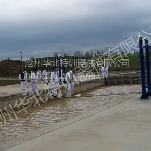 华北特训供应江帆水上拓展训练器械钻孔桥/水上运动训练器材