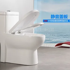 潮州直冲式连体横排马桶 V683