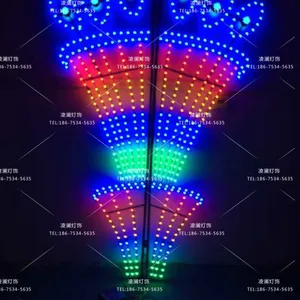 LED节节高造型灯，地方特色艺术，LED造型灯，道路图案千变万化，图案造型可随意设计