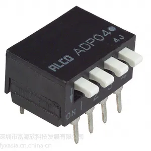 TE4位开关DIP封装2.45MM间距1571999-6/450-1356/ADP0404原装正品