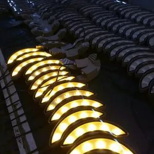 户外防水大功率led瓦片灯5w,批发大功率led月牙瓦片灯5W