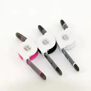 创意伸缩设计 安卓苹果通用二合一数据线充电线 收线盒可印广告