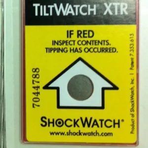福州防倾倒标贴泉州进口装防倾斜标签Tiltwatch倾倒指示器