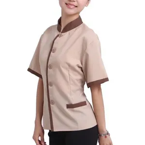 绿洲供酒店保洁服短袖 宾馆客房工作服上衣 夏季保洁员服装