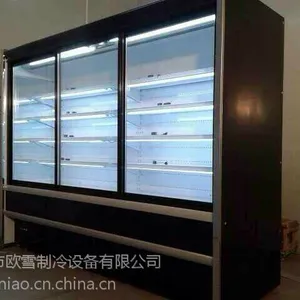 广州番禺欧雪带门超市风幕柜/厂家直销/中国商用***冷柜品牌/省电可以定做