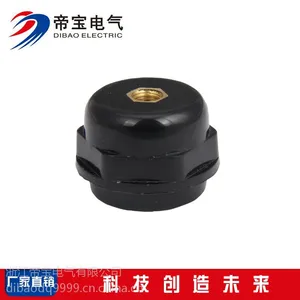 【批发供应】M6 支柱绝缘子 黑色绝缘子 SM25塑料绝缘子 高品质