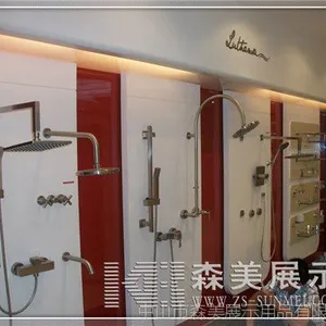 莲蓬头手持花洒展柜 厨卫展柜 水***展柜 厨卫展示架 水***展架