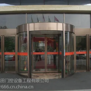 旋转门厂家 池田CHITIAN 自动旋转门供应-郑州驰田门控设备