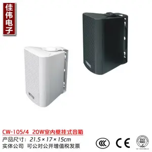 壁挂音响 黑白色广播喇叭20W 30W 40W挂墙喇叭超市 专卖店 甜品店背景音乐CW-105W/4