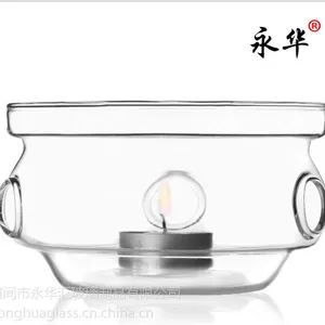 供应耐热玻璃保温底座/加热底座/暖茶器/温茶器玻璃花茶壶加热器