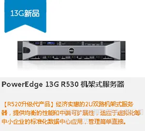 Dell/戴尔 PowerEdge R530 机架式服务器
