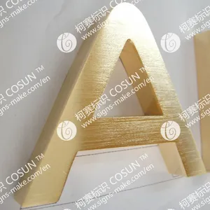 供应标识工厂专业制作电镀字,不锈钢字