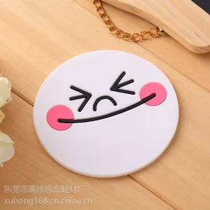 旭宏厂家直销创意卡通小黄鸭杯垫软胶PVC隔热杯垫定制