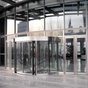 宁夏两翼自动旋转门 凯必盛亚洲自动门生产厂商 面向全国销售 国家开发银行宁夏分行