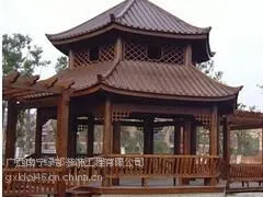绿都装饰供应厂家直销凉亭【火热***】_百色南宁防腐木
