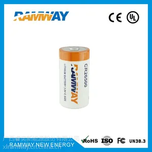 厂家直销 睿奕ramway 3.0V 6000mAh CR26500锂电池 故障指示器专用