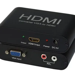 供应VGA转HDMI转换器 电脑连接电视机 模拟转数字转换器