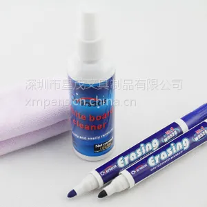 OEM贴牌生产 白板清洁剂 写字板除痕清洗剂 100克套装送笔送方巾