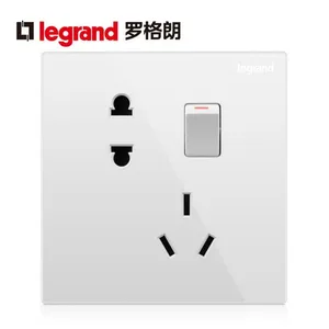 罗格朗逸景系列 10A带开关二三插/一开五孔插座 经销批发
