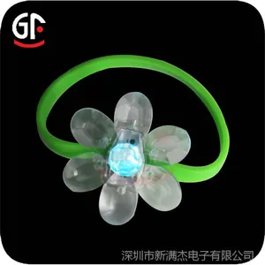 批发生产2015新款硅胶发光手镯,led手镯,发光手环,可定做logo