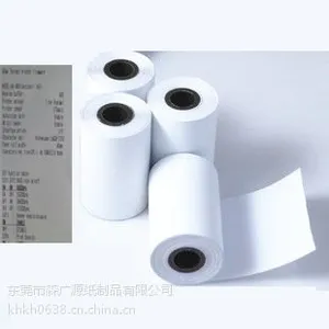 POS机规格57*38的热敏打印纸纸由东莞森广源纸制品制造