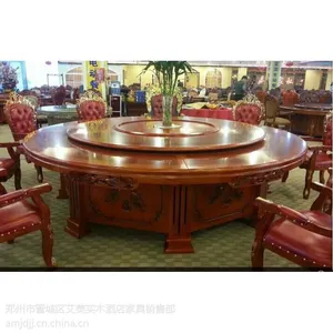 河南郑州山东山西酒店实木电动餐桌制作厂家价格哪家好