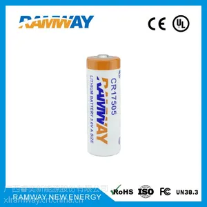 厂家直销 睿奕ramway 3.0V 2300mAh CR17505锂电池 故障指示器专用