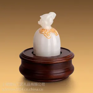 供应玉兔如意章--专业金镶玉厂家可来样来图定制LOGO