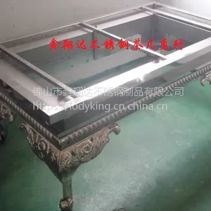 佛山市鑫翔达中式古典不锈钢茶几 多彩钢异形茶几生产加工