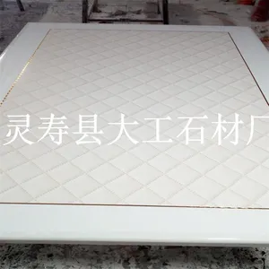 专业加工人造贴纸大理石茶几面 大理石台面
