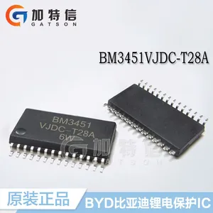 比亚迪/BYD一级代理 全新原装BM3451VJDC-T28A 多节锂电池电路保护IC