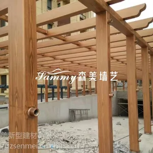 湖北武汉钢构木纹漆施工，室外建筑，耐候性强，颜色齐全，厂家全国包工包料现场施工