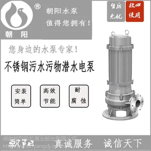 朝阳电机泵业厂家供应WQ65-60-22不锈钢污水泵
