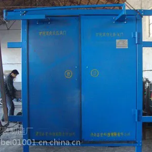欧科煤矿无压风门 矿用对开式无压风门